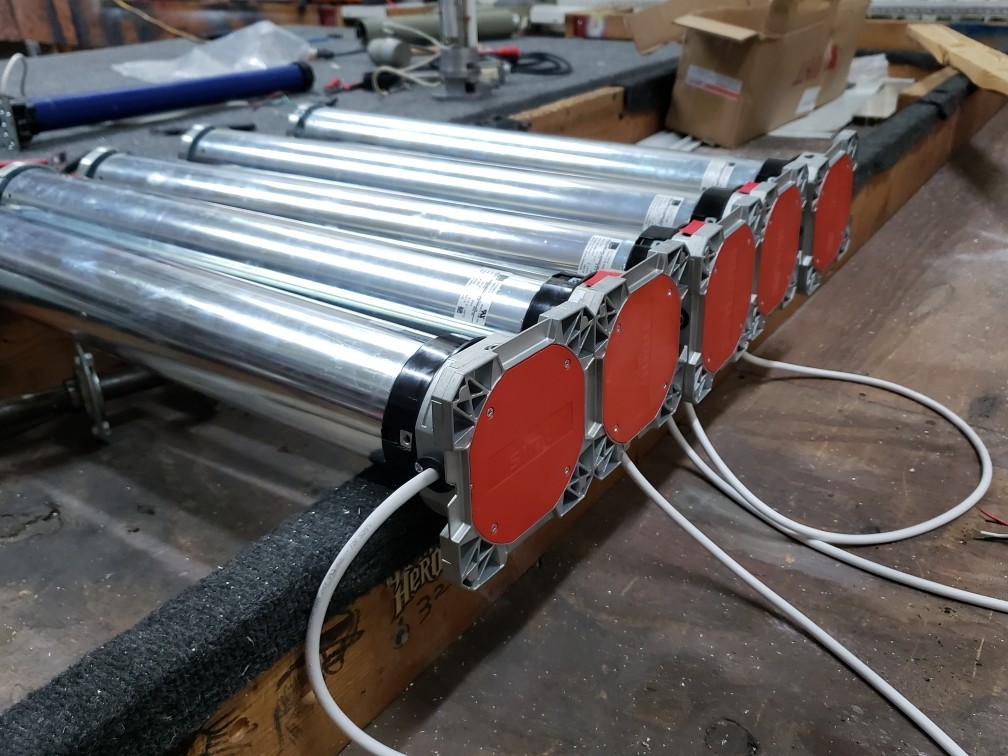 Hurricane shutter motor and roller components